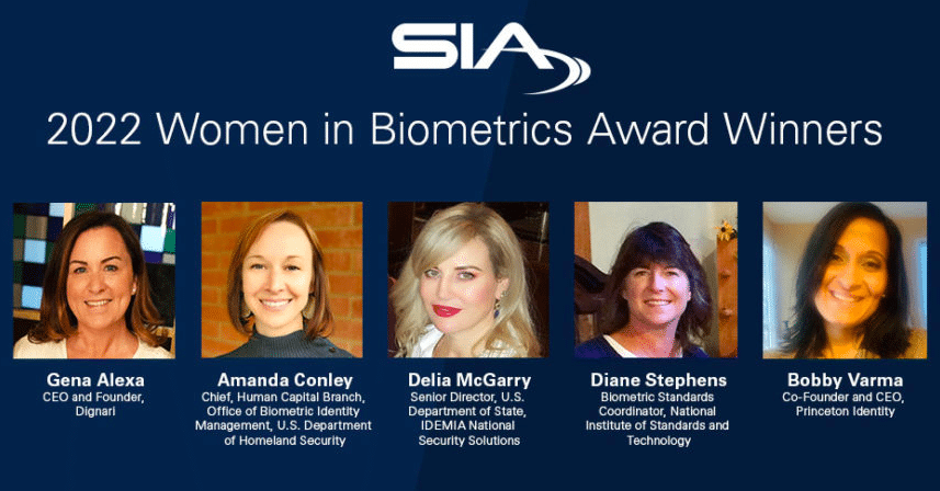 SIA Women in Biometrics winners announced