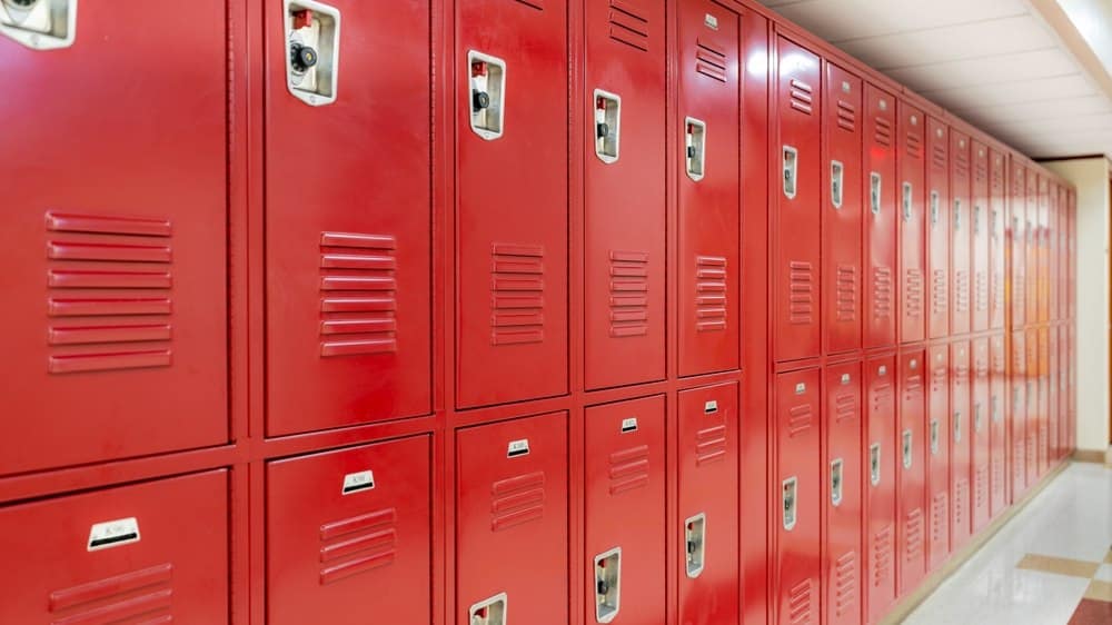 Lockers in school - ZeroEyes and AEGIX partner on school safety