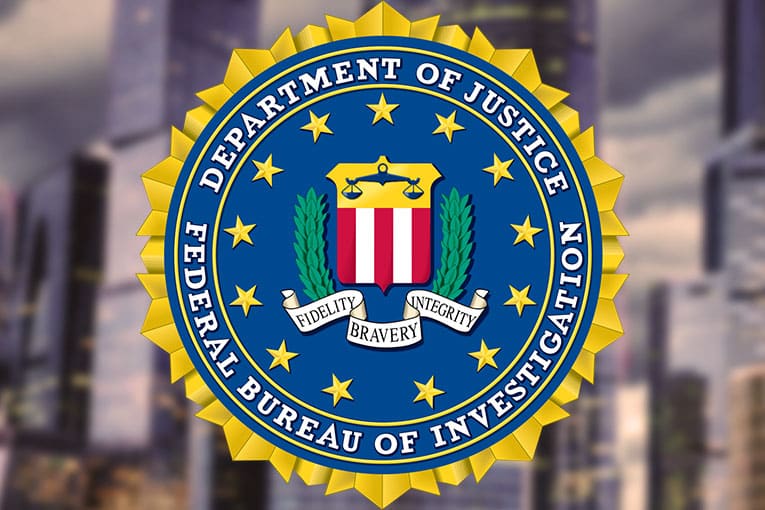 The logo of the FBI