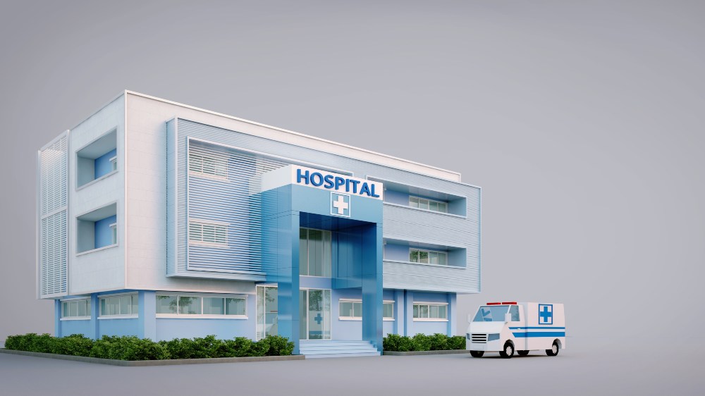 Hospital from outside - healthcare security
