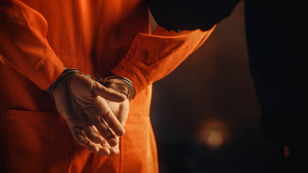 Man in handcuffs - correctional facilities