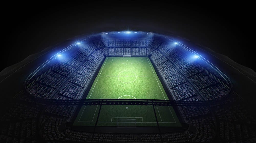 Sporting event at large stadium