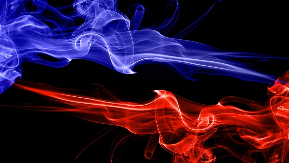 Red and blue fire - law enforcement