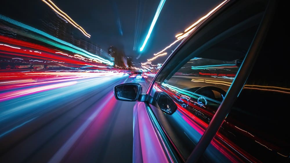 Car in traffic