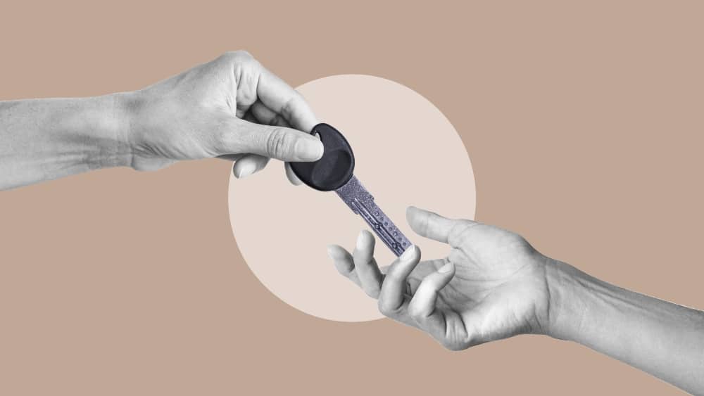 Key being handed over - locksmithing